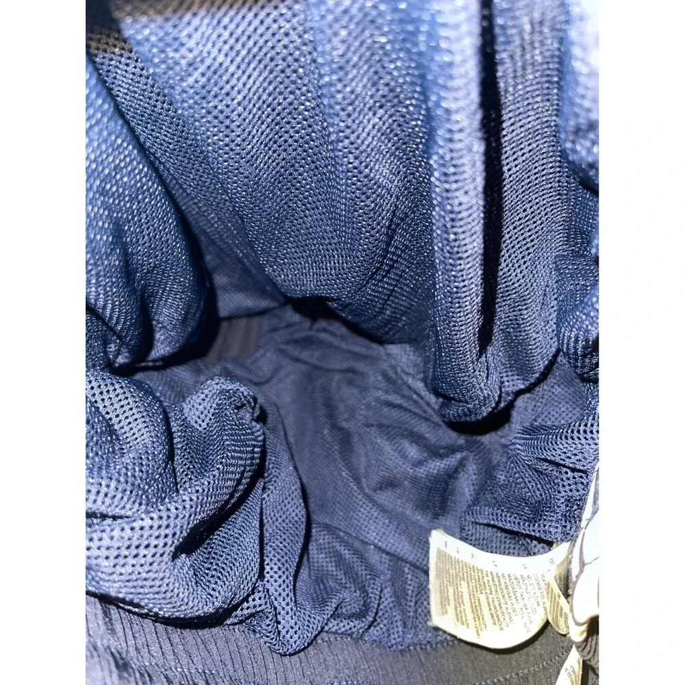 Adidas Mens Navy Blue 3-Stripe Athletic Shorts Size MT Drawstring Mesh Lined
